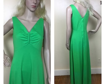 Vintage 70s Maxi Dress M