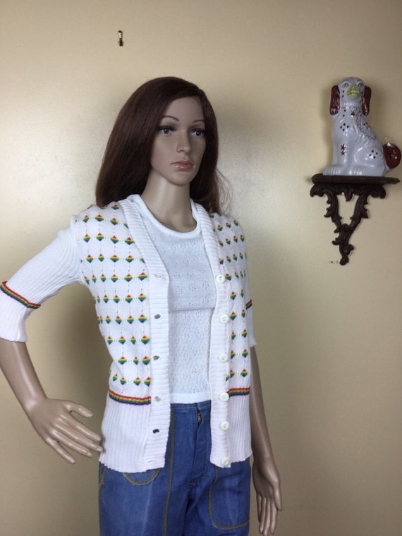 70s Sweater, Polka dot sweater , 1970s Garland Sw