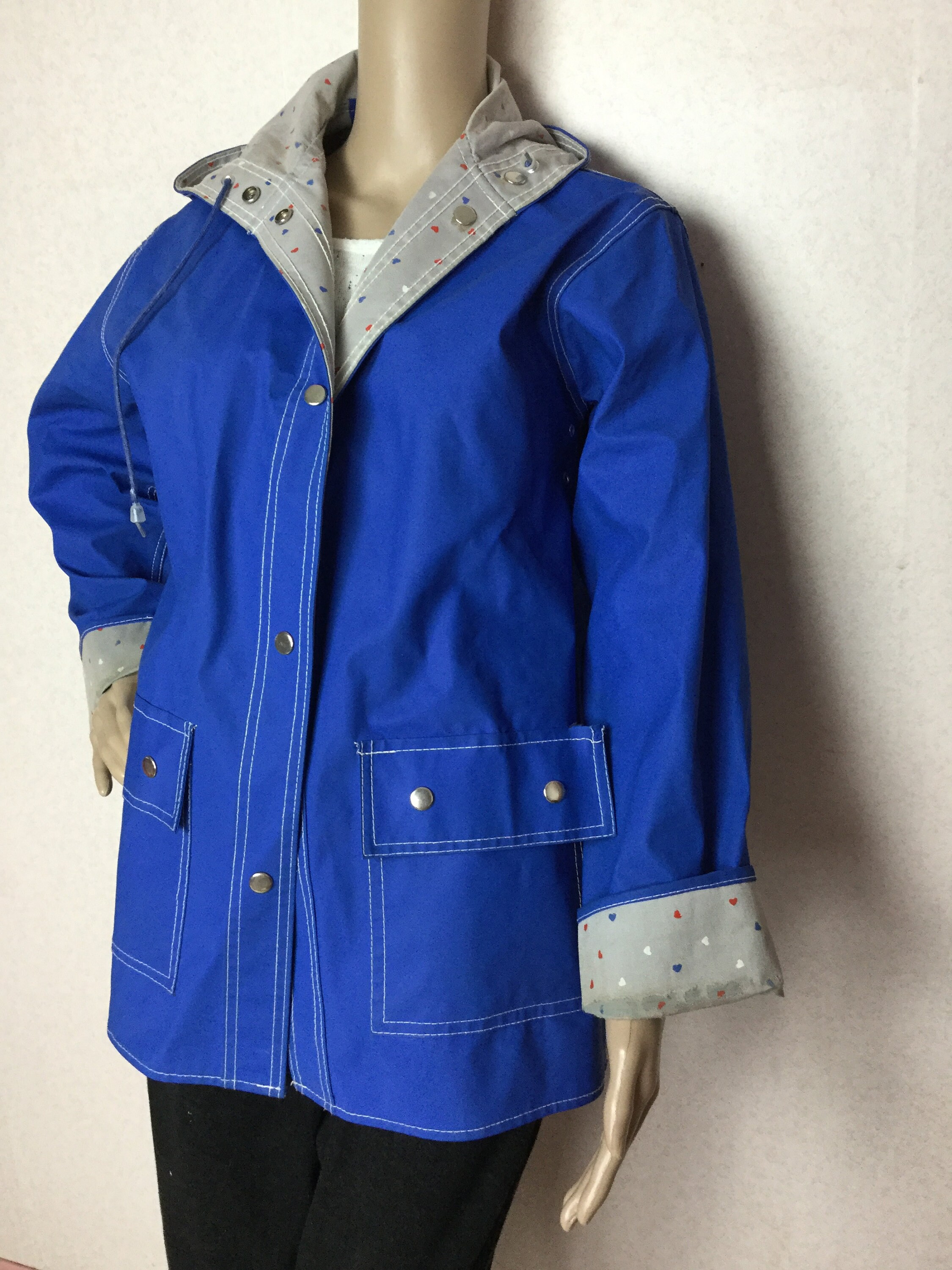 Royal Blue Raincoat - Etsy