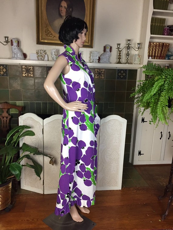 Vintage Malia  Hawaiian dress, 1960s 1970s tikki … - image 3