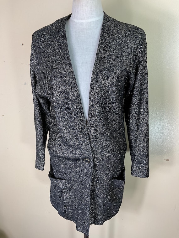 Halston, Vintage HALSTON metallic Jacket, 70s Disco , SM