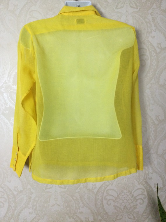 Groovy Mod Shirt , Golden Yellow beach Bum Top, p… - image 7