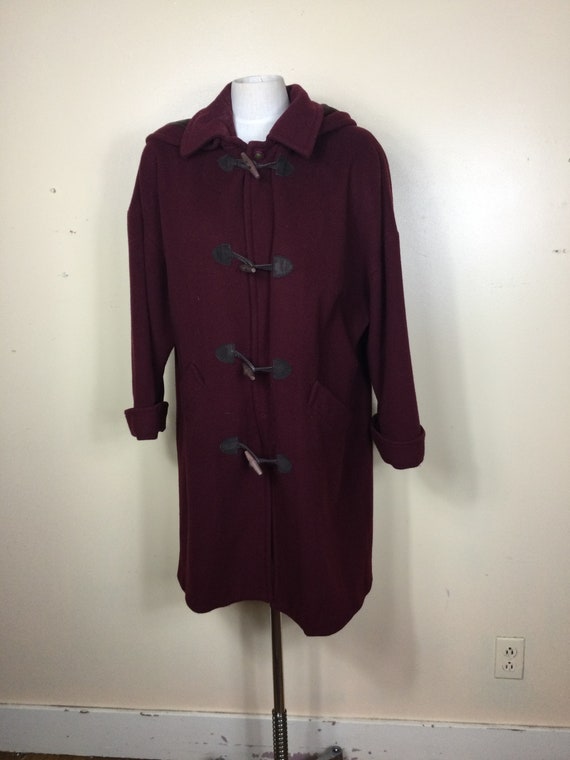 Vintage Wool Toggle Coat Y2K MacKintosh Duffel Coa