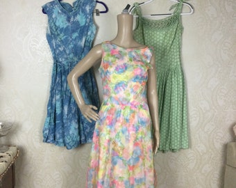Vintage 50s Sundress Lot, Sm -M