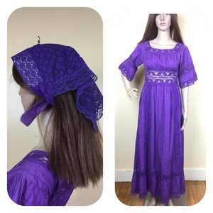 purple mexican dress