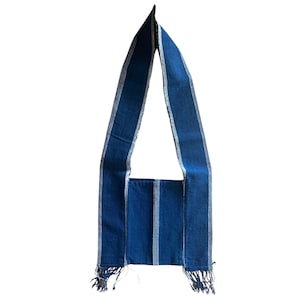 Minimalistische Handgewebte Stoff Hill Tribe Style Boho Schultertasche