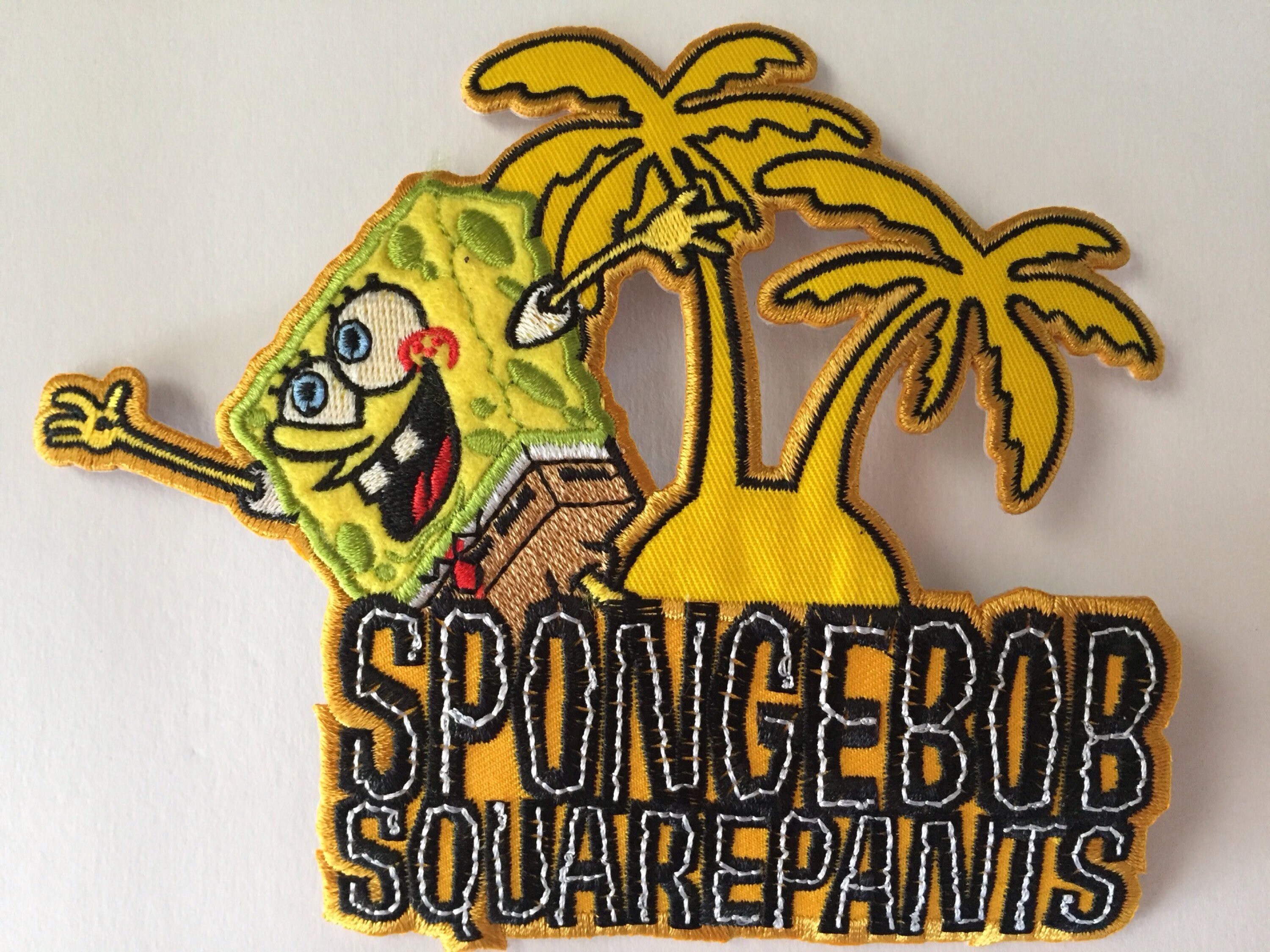 SPONGEBOB Squarepants large iron on patch spongebob palm Etsy