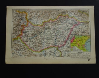 Alte historische Stadtkarte Wien Übersicht Stadtplan Lithographie 1908