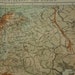 Old Map of Europe 1918 Original Antique Dutch Print About Altitude ...