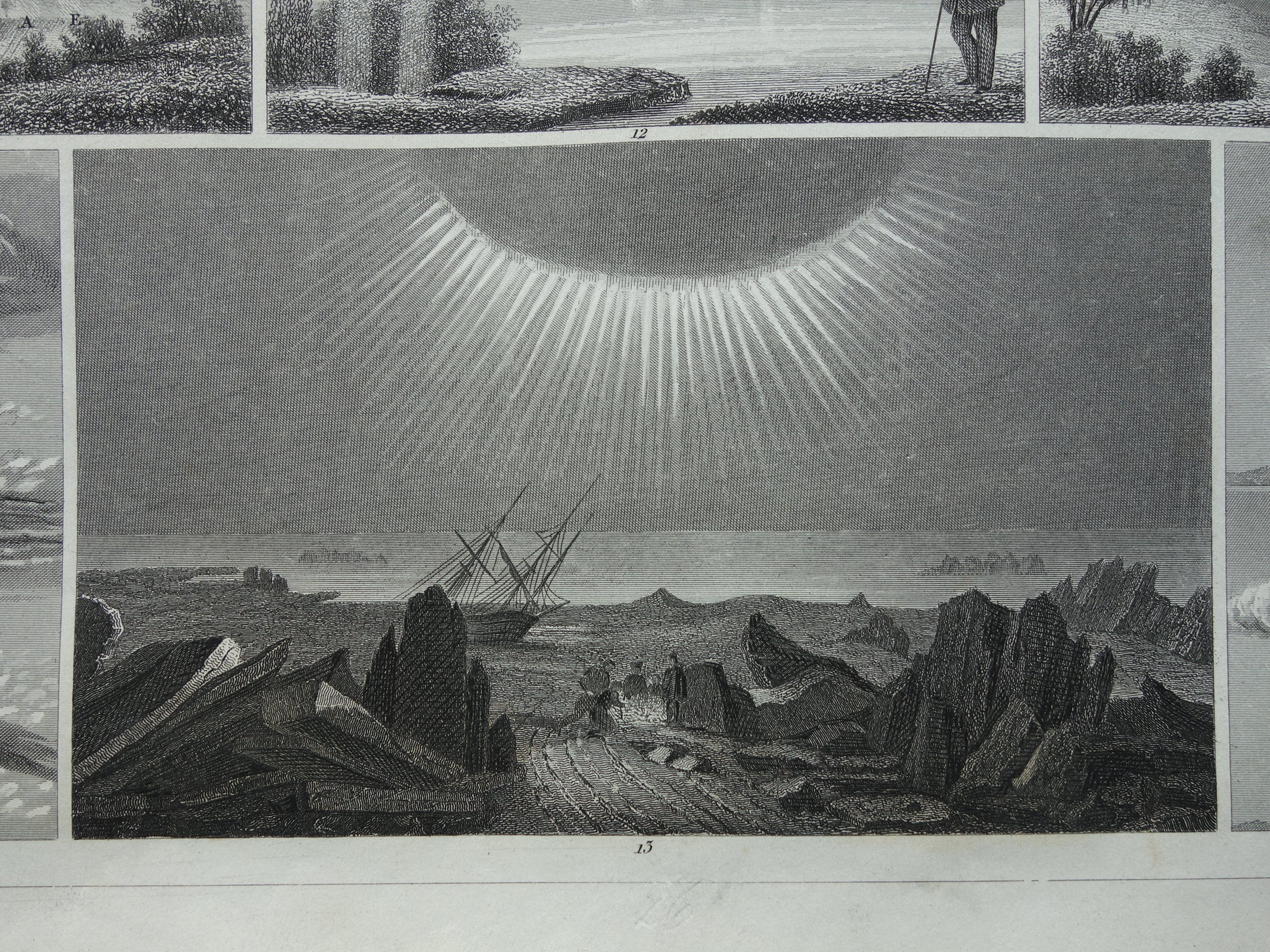 Antique Meteorology Print Original 1849 Old Vintage Weather ...