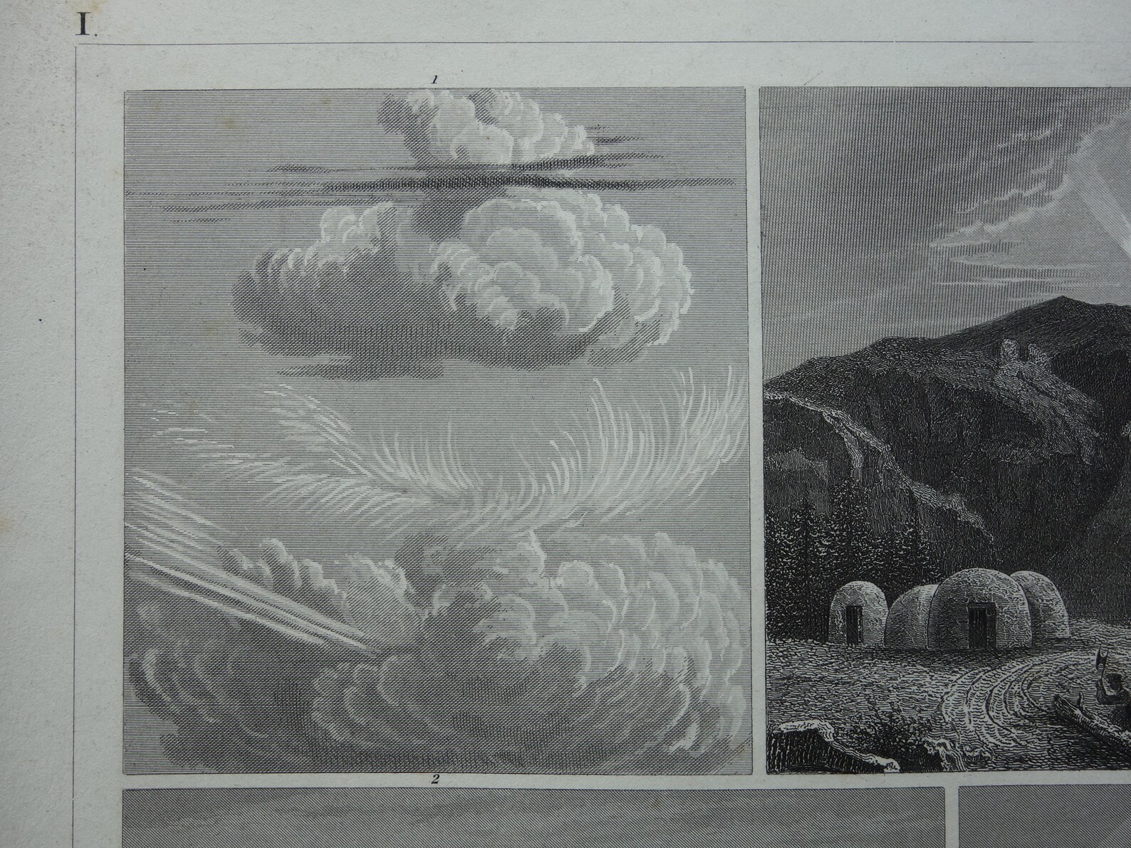 Antique Meteorology Print Original 1849 Old Vintage Weather ...
