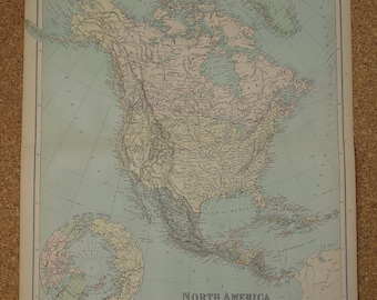 北アメリカ大陸地図 | アンティーク版画と地図の複製 | 歴史的な壁画