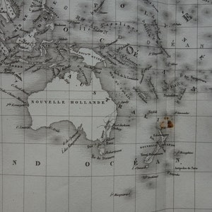 WORLD Map LARGE 1830 Original Antique Print of the World in Mercator’s