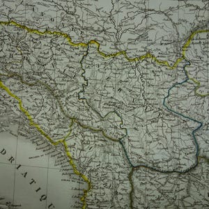 European Turkey Old Map 1826 Large Map of Balkans Greece Serbia Big ...