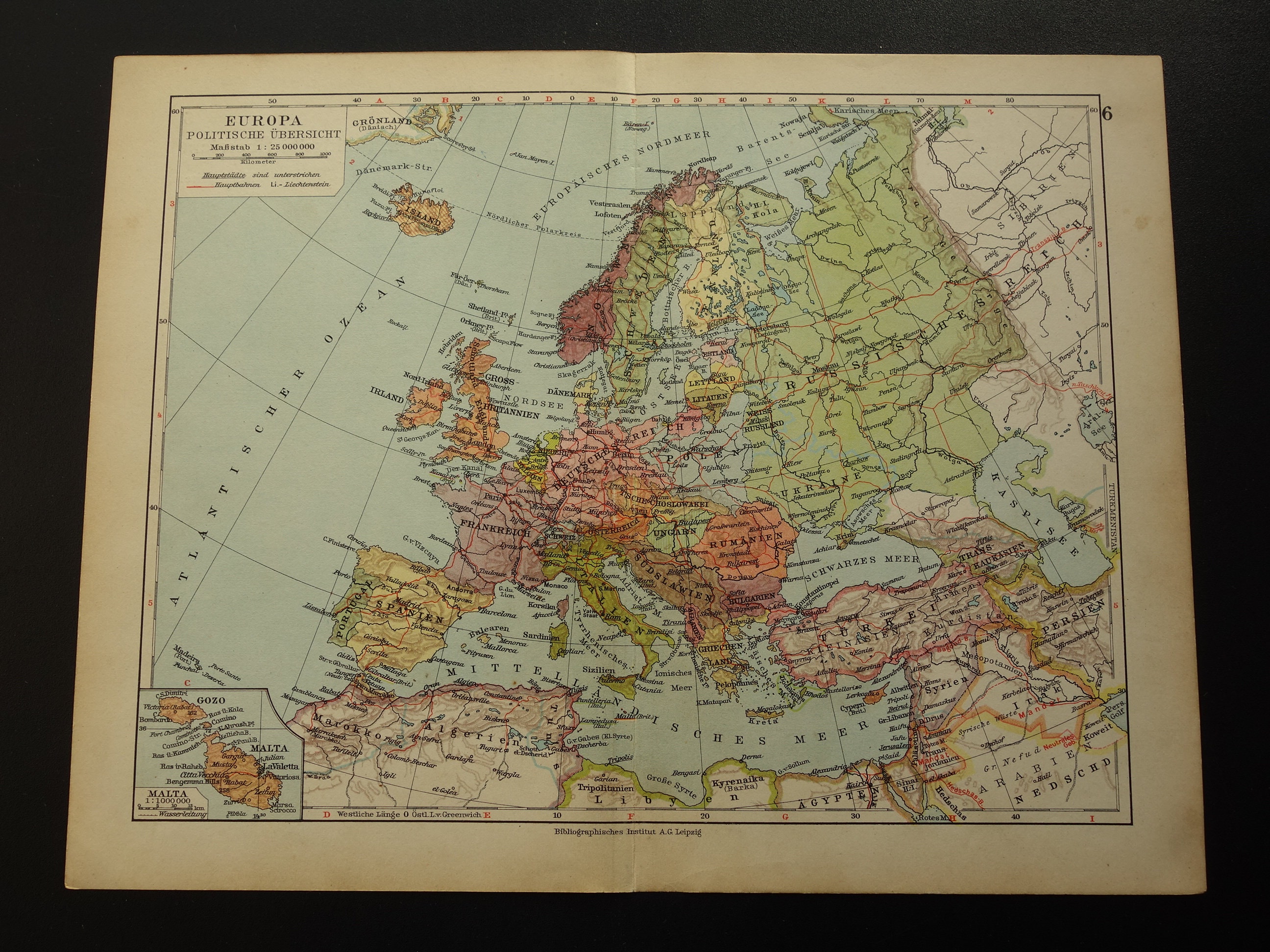 Europe Travel Map Cork Pin Board