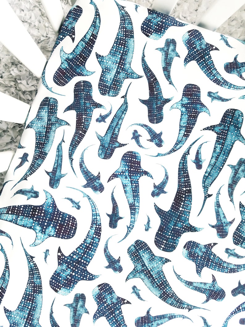 Whale Shark Crib Sheet Changing Pad Cover Ocean Life Etsy