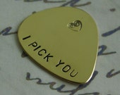 Boyfriend Gift, Custom Guitar Pick, I pick you, Personalized guitar pick, Mens Gifts, Anniversary gifts for men