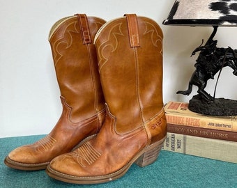 Vintage Dingo Cowboy Boots, Men's Size 8.5EW/Rodeo/Western