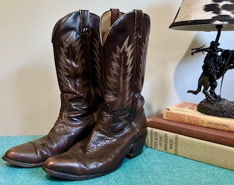 Vintage Stewart Boot Co 1977‎ Handmade Men’s  Cowboy *Beautiful Leather Size 8B Vintage Stewart Boot Co 1977 Handmade Men main image 4