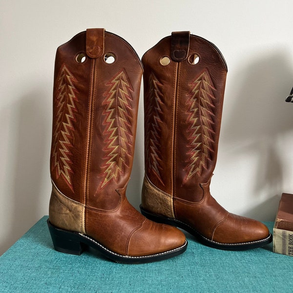 Double H Cowboy Boots, Men's Size 9.5EE/Taller Shaft/Western Wear/Ranch Wear