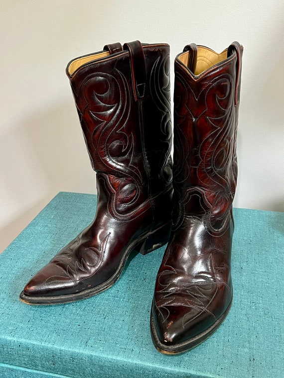 Vintage Acme cowboy boots, men's size 8.5EW - image 3