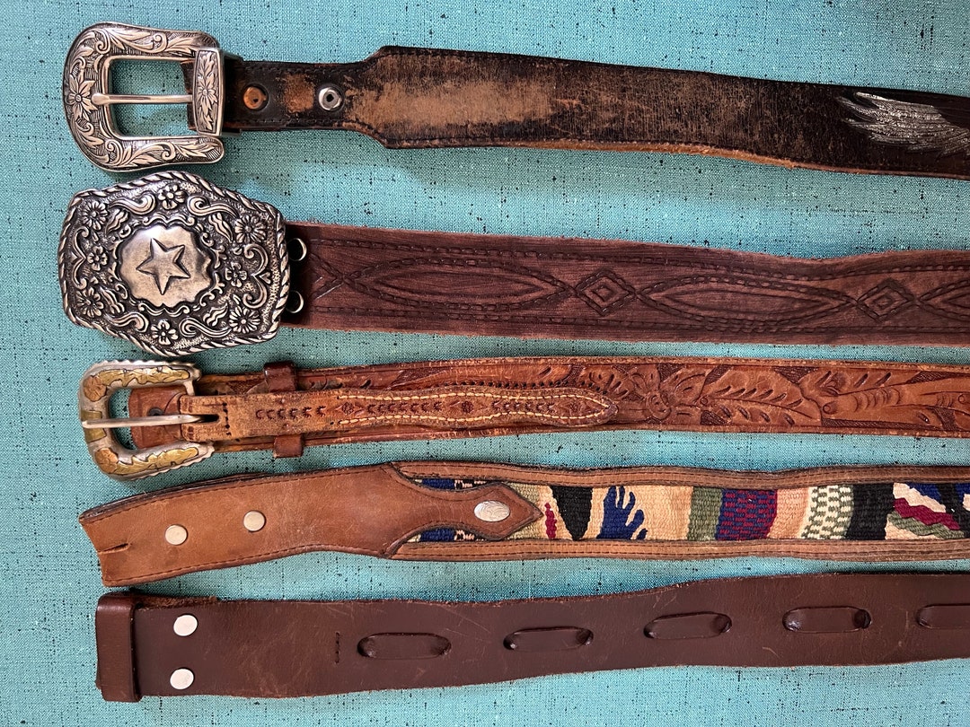 Vintage Western Belts in Various Sizes/leather/cowboy Belts/cowgirl