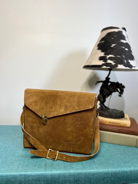 Vintage 70's era suede leather purse