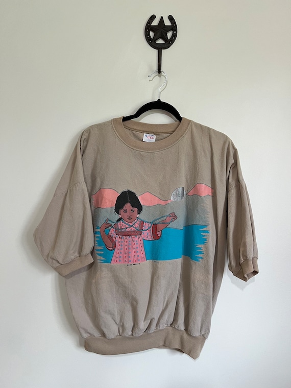 80's Native American shirt, women's size XL - image 1