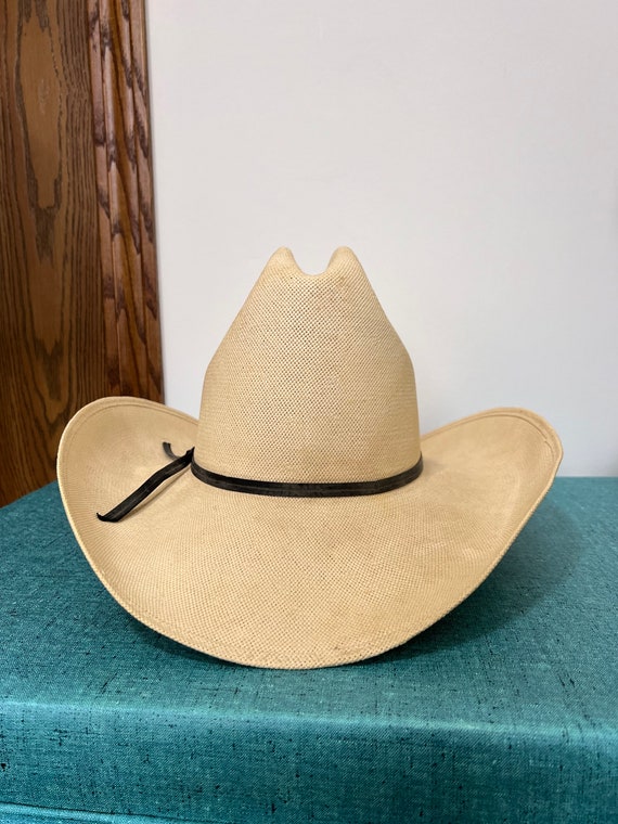 Vintage Resistol straw cowboy hat, size 7-1/4 /ro… - image 4