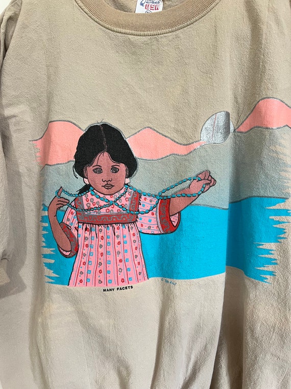 80's Native American shirt, women's size XL - image 2