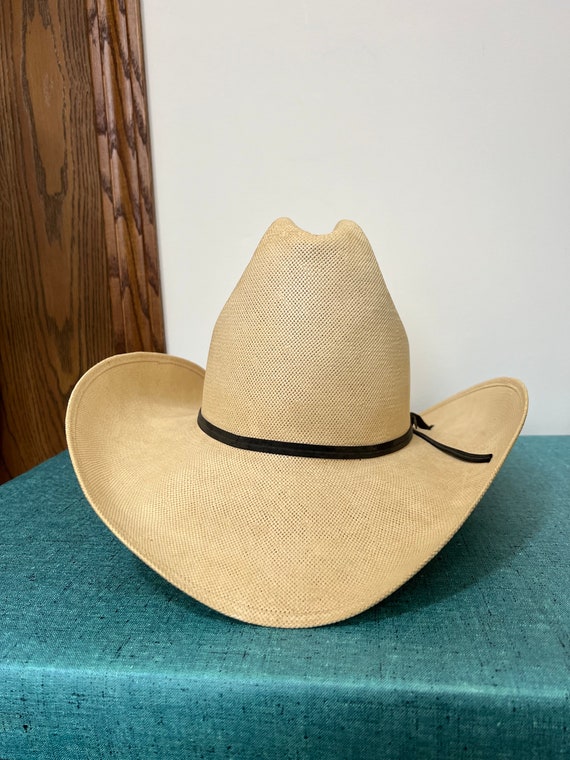Vintage Resistol straw cowboy hat, size 7-1/4 /ro… - image 2