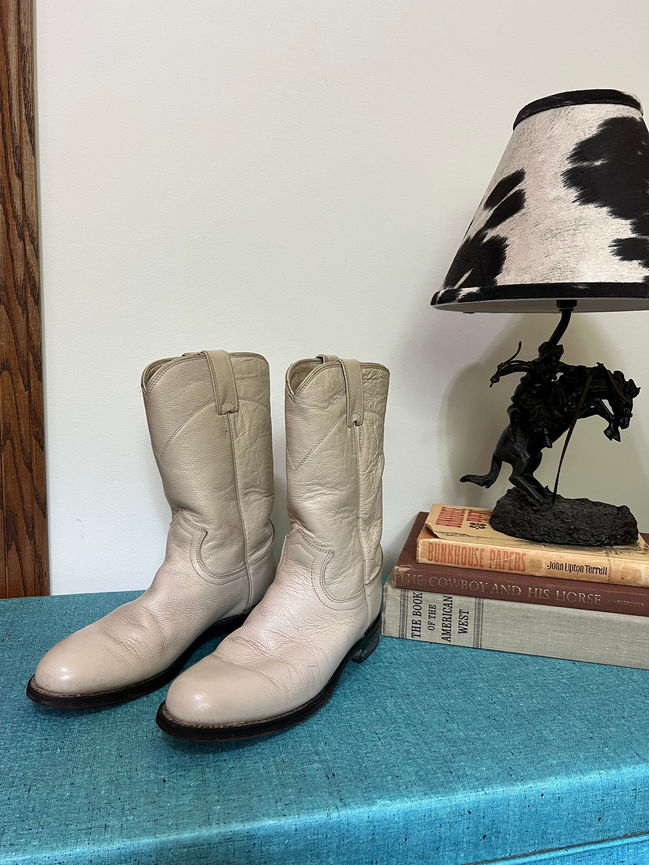 Texas Brand Boots Leather Foot Lace Roper Texas Roper Boots - Etsy main image 2