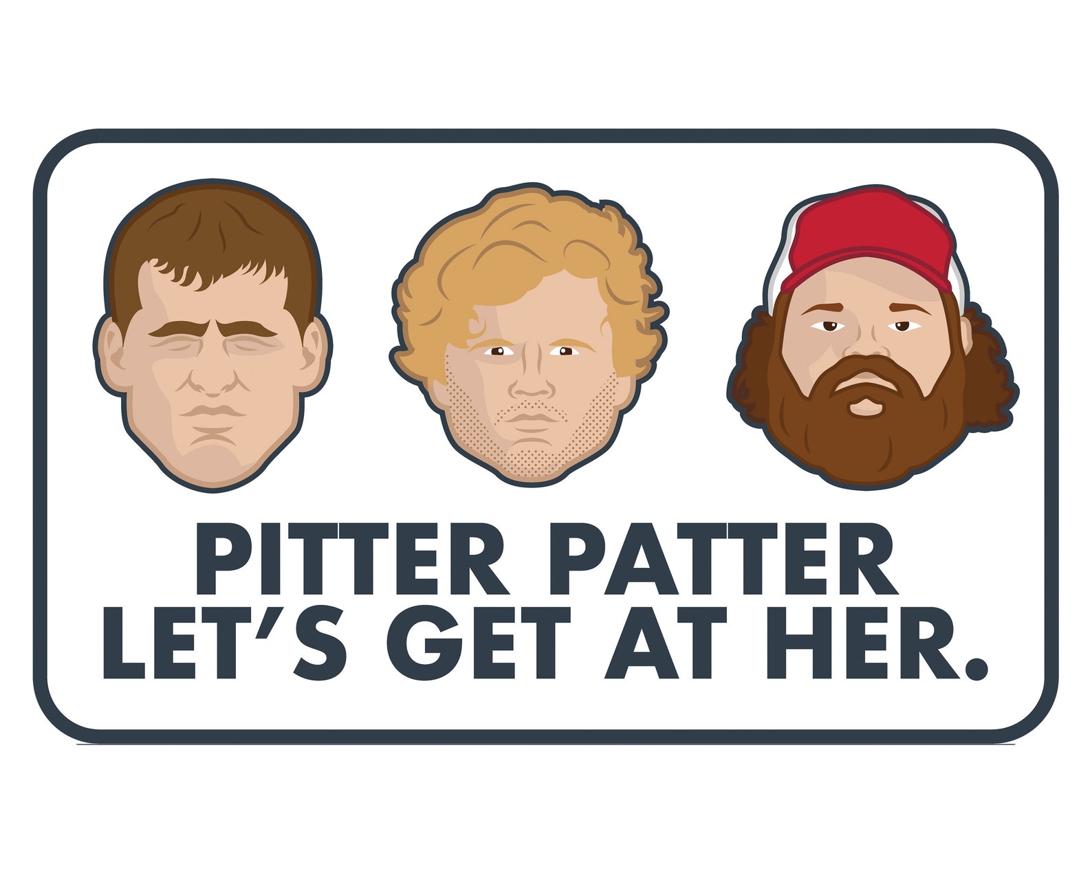 Letterkenny Pitter Patter Sticker Etsy Denmark