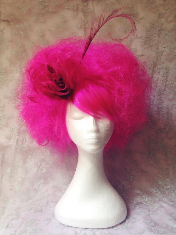 roze pruik suikerspin