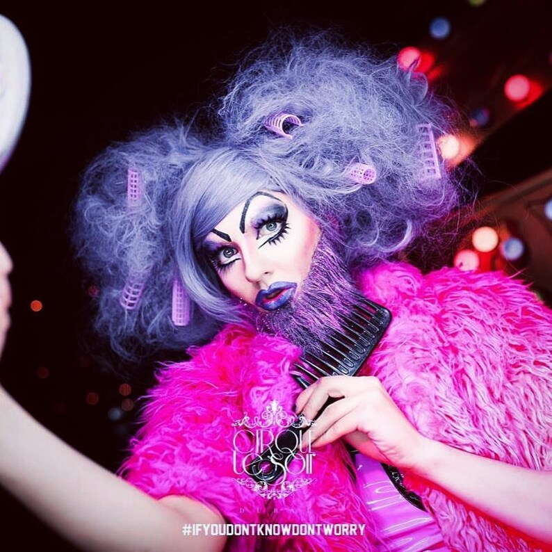 Circus Freak Drag Queen Candy Lilac Floss Wig Etsy