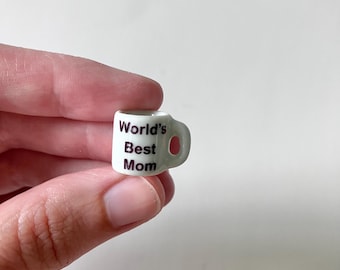Tiny mug/ World's Best Mom mug/ World's Best Mom / Mother's Day mug/ Miniature mugs/ Miniature coffee mug/ Tiny mug/ Mini Mother's Day/ Mini