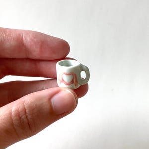 Tiny mug/ Heart hands mug/ I love you mug/ Miniature mugs/ Miniature coffee mug/ Tiny mug/ Mini