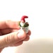 Gnome in a thimble/ Mini gnome/ Tiny gnome/ Miniature gnome/ Handmade gnome/ Tiny fairy garden/ Fairy garden/ miniatures 