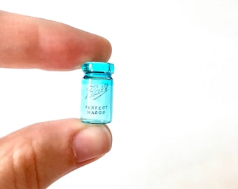 World's Tiniest Mason Jar/ Tiny Mason Jar/ Miniature Mason Jar/ Tiny Glass Jar- no lid