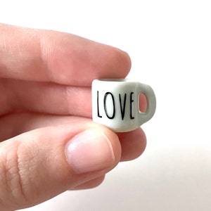 Tiny mug/ Valentine’s Day mug/ LOVE/ Miniature mugs/ Miniature coffee mug/ Tiny mug