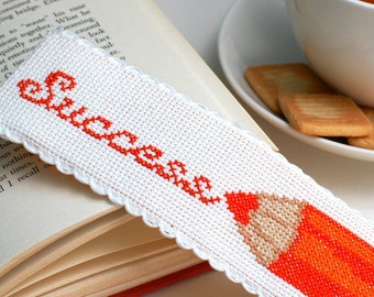Cross stitch bookmark pattern, embroidery bookmark, book lover gift, literary gifts, custom bookmark, easy cross stitch, aida band pattern