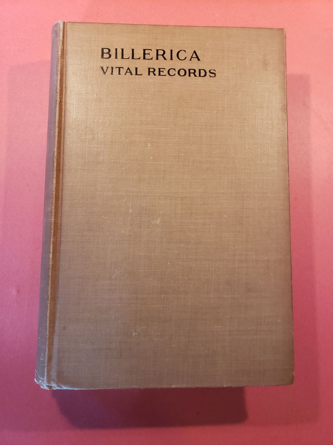 BILLERICA mass Vital Records to 1850 Book Etsy