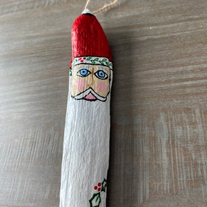 Driftwood Santa ornament or wall hanging Christmas gift