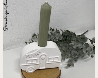 Kerzenhalter Camper / Wohnwagen/ Caravan aus Raysin Kerzenständer Geschenkidee für Camper im Scandilook, Homedeko, Hygge