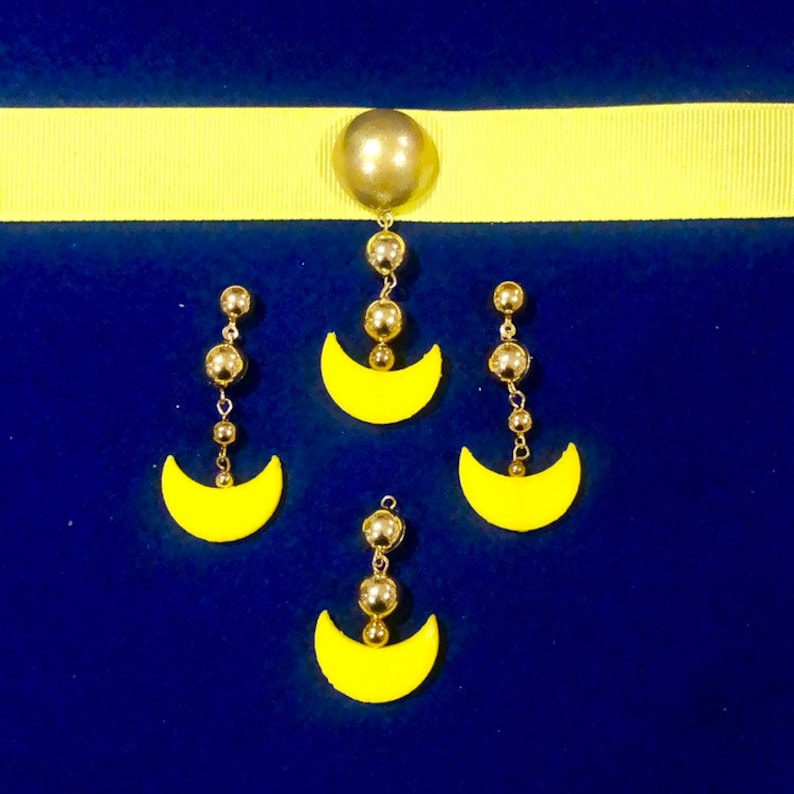 Sailormoon PGSM Luna earrings set