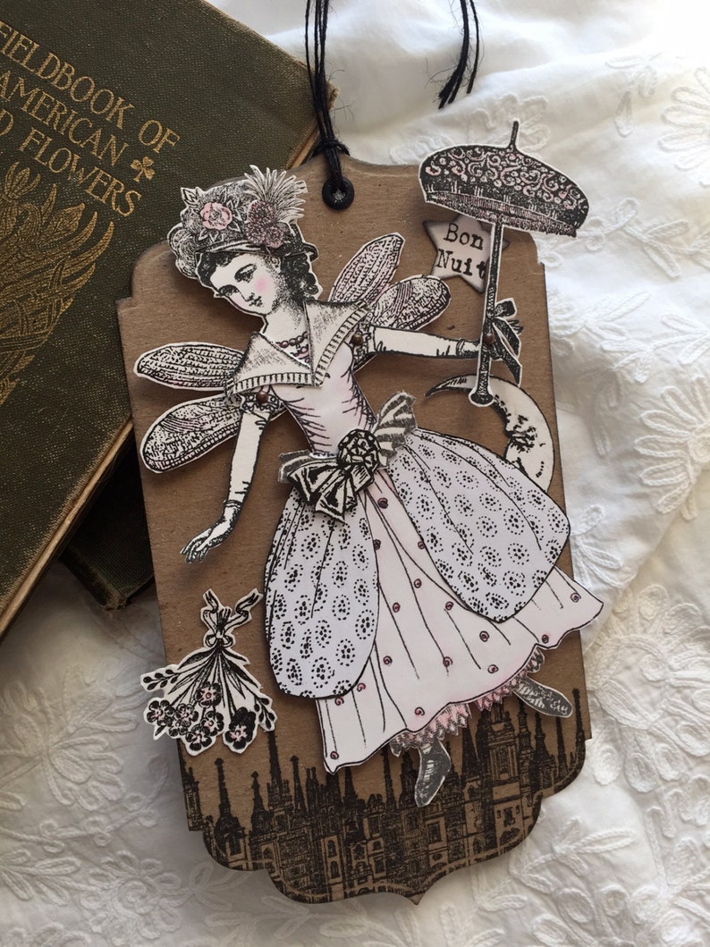 mixed media paper dolls