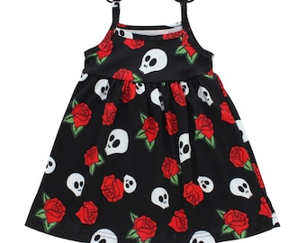 Skull & Rose girls sundress