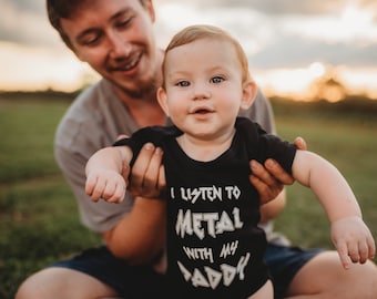 Metal Daddy baby vest