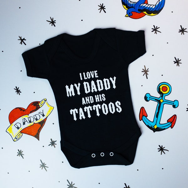 Daddys Tattoos baby vest