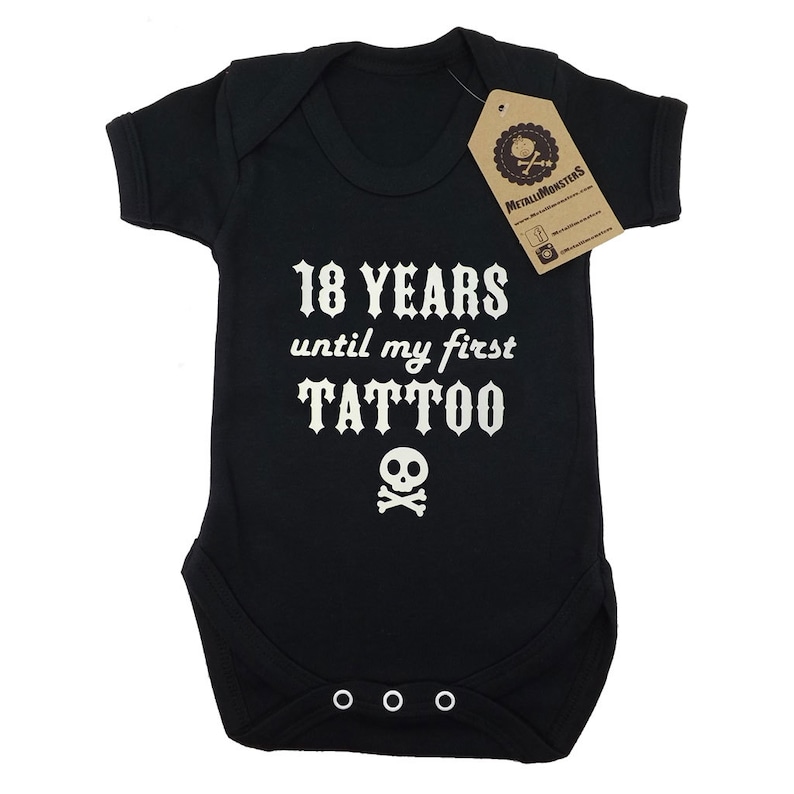 18 years tattoo baby vest image 1